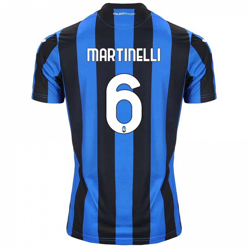 Kinder Gabriel Martinelli #6 Blau Schwarz Heimtrikot Trikot 2024/25 T-Shirt