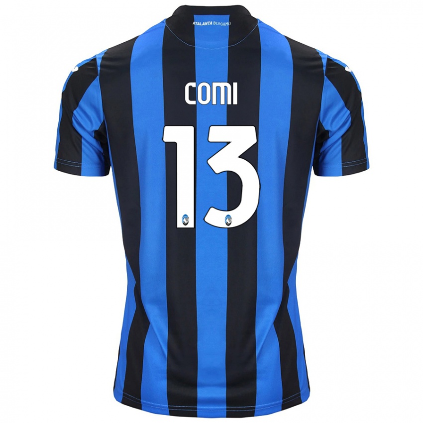 Kinder Pietro Comi #13 Blau Schwarz Heimtrikot Trikot 2024/25 T-Shirt