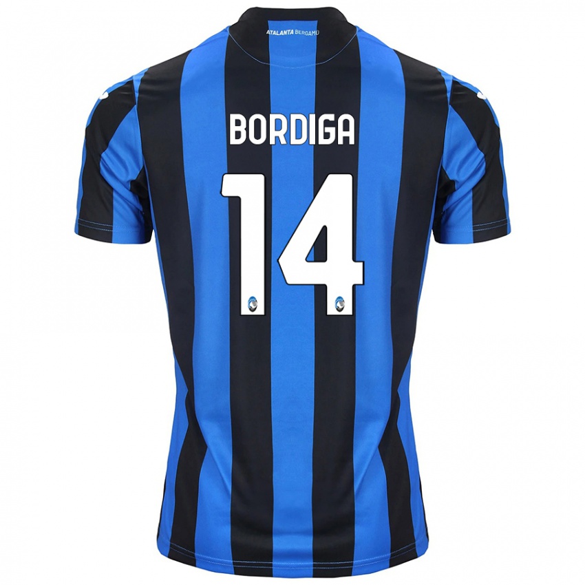 Kinder Michele Bordiga #14 Blau Schwarz Heimtrikot Trikot 2024/25 T-Shirt