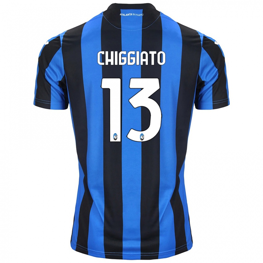 Kinder Gabriele Chiggiato #13 Blau Schwarz Heimtrikot Trikot 2024/25 T-Shirt