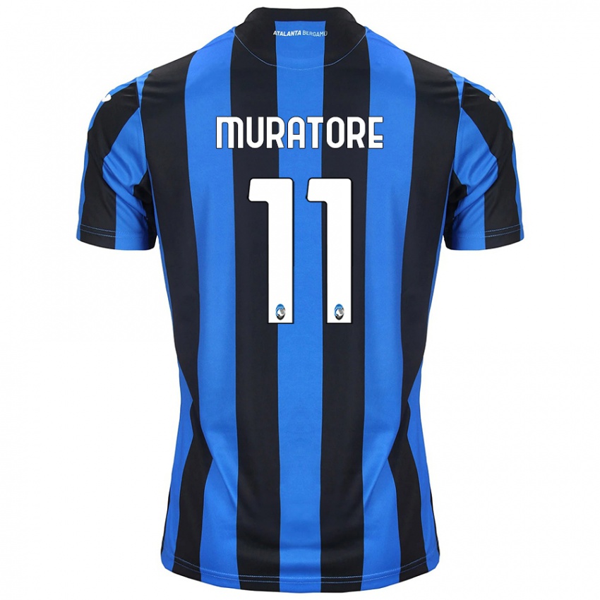 Kinder Simone Muratore #11 Blau Schwarz Heimtrikot Trikot 2024/25 T-Shirt