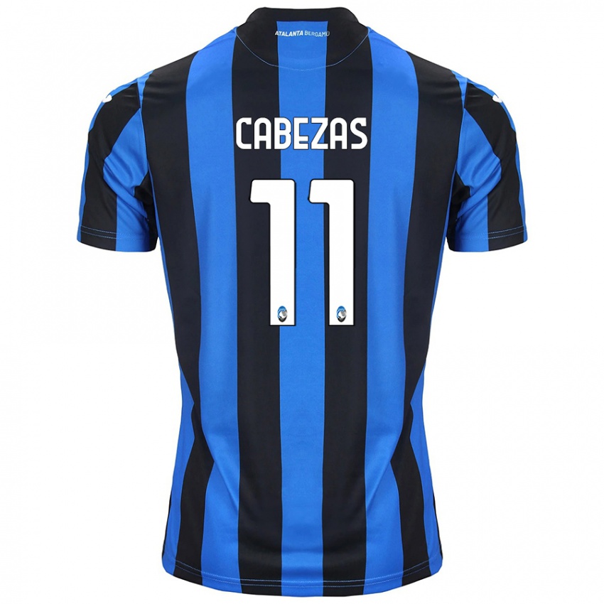 Kinder Bryan Cabezas #11 Blau Schwarz Heimtrikot Trikot 2024/25 T-Shirt