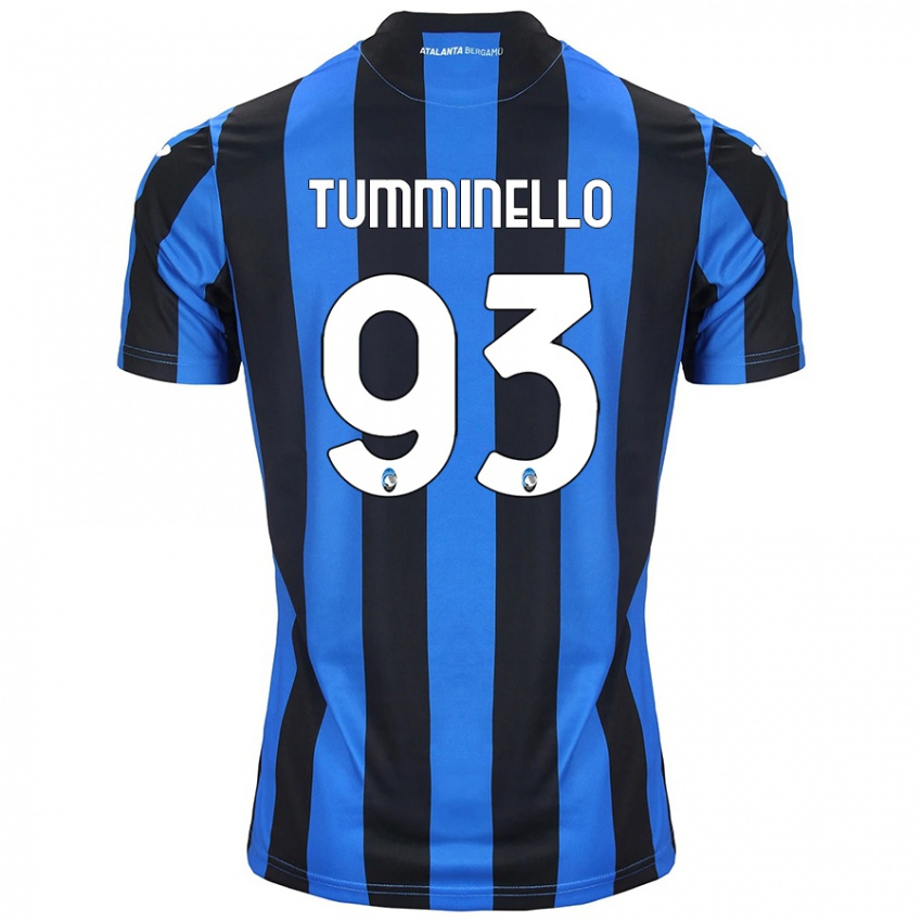 Kinder Marco Tumminello #93 Blau Schwarz Heimtrikot Trikot 2024/25 T-Shirt