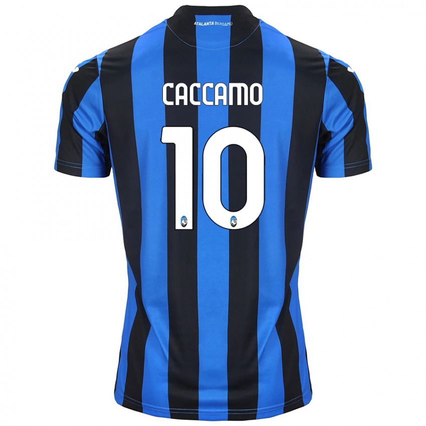 Kinder Patrizia Caccamo #10 Blau Schwarz Heimtrikot Trikot 2024/25 T-Shirt