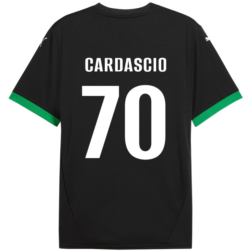 Kinder Alessandro Cardascio #70 Schwarz Dunkelgrün Heimtrikot Trikot 2024/25 T-Shirt