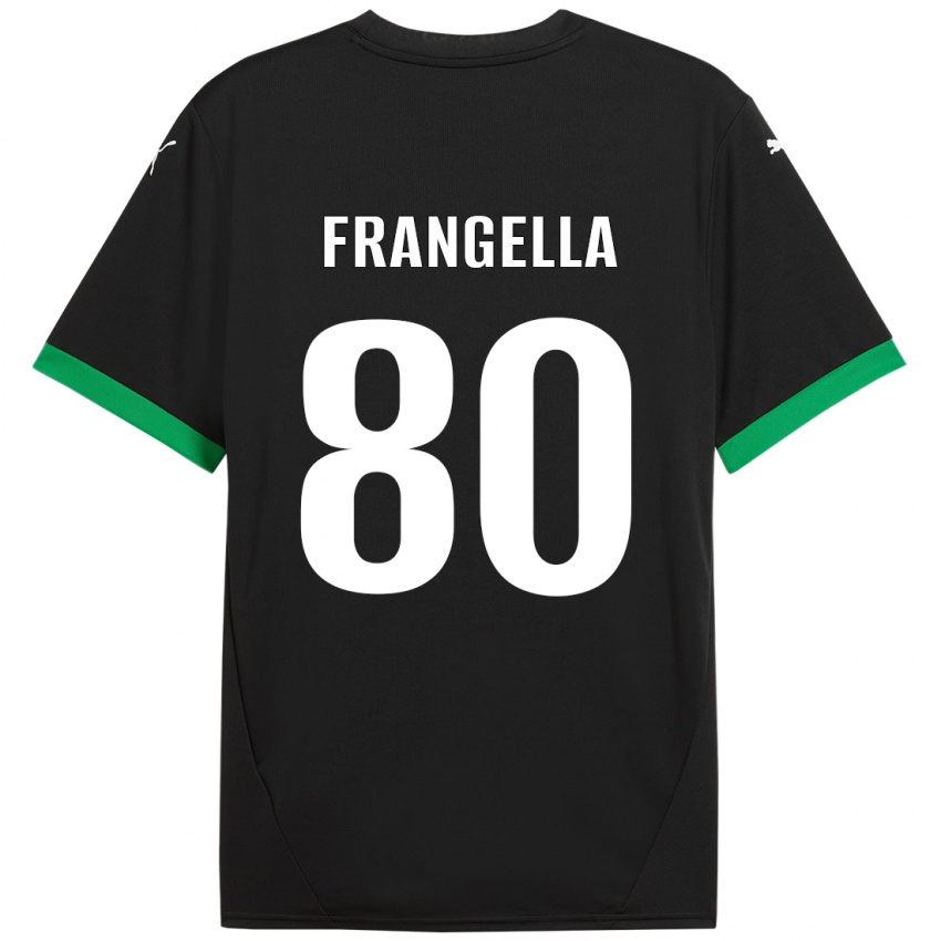 Kinder Christian Frangella #80 Schwarz Dunkelgrün Heimtrikot Trikot 2024/25 T-Shirt