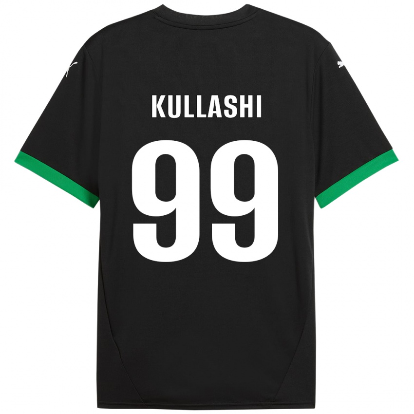 Kinder Loreta Kullashi #99 Schwarz Dunkelgrün Heimtrikot Trikot 2024/25 T-Shirt