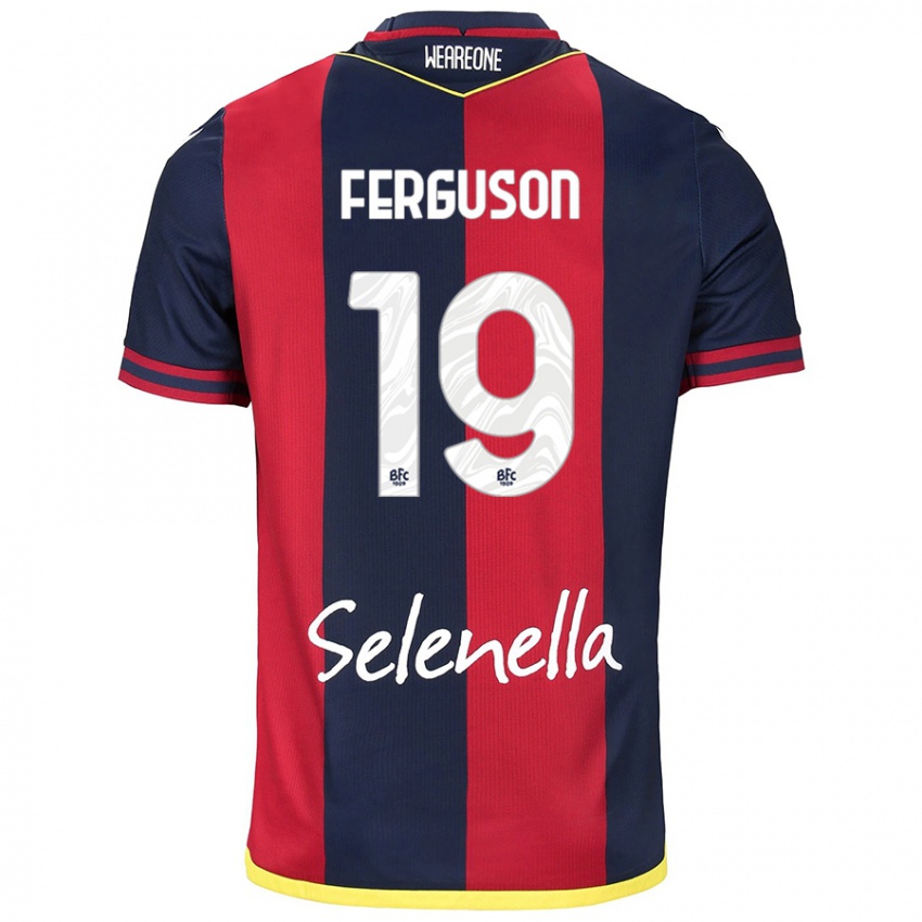 Kinder Lewis Ferguson #19 Rot Königsblau Heimtrikot Trikot 2024/25 T-Shirt