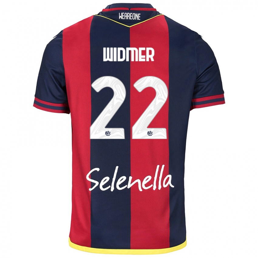 Kinder Renato Widmer D’autilia #22 Rot Königsblau Heimtrikot Trikot 2024/25 T-Shirt