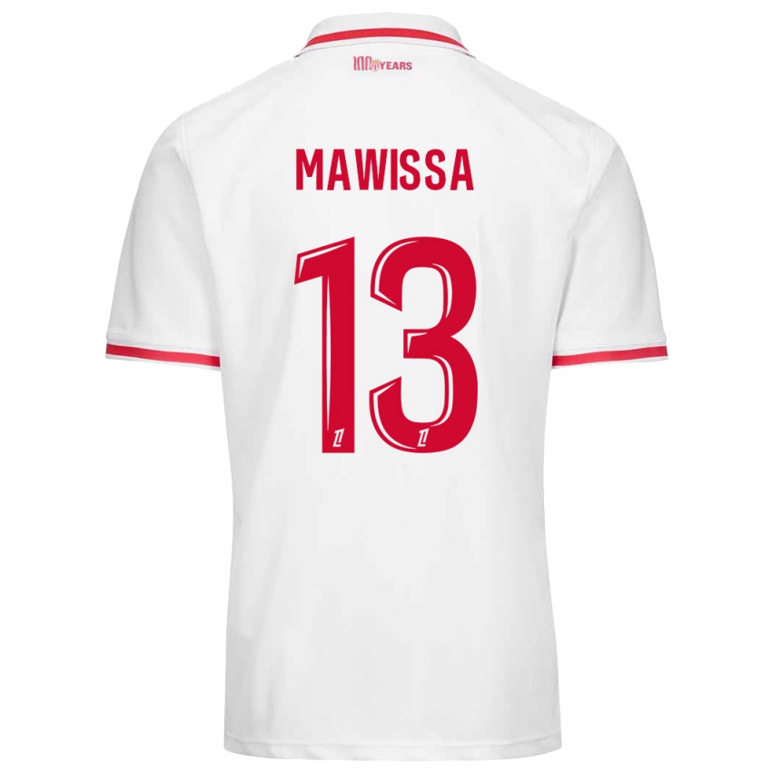 Kinder Christian Mawissa Elebi #13 Weiß Rot Heimtrikot Trikot 2024/25 T-Shirt