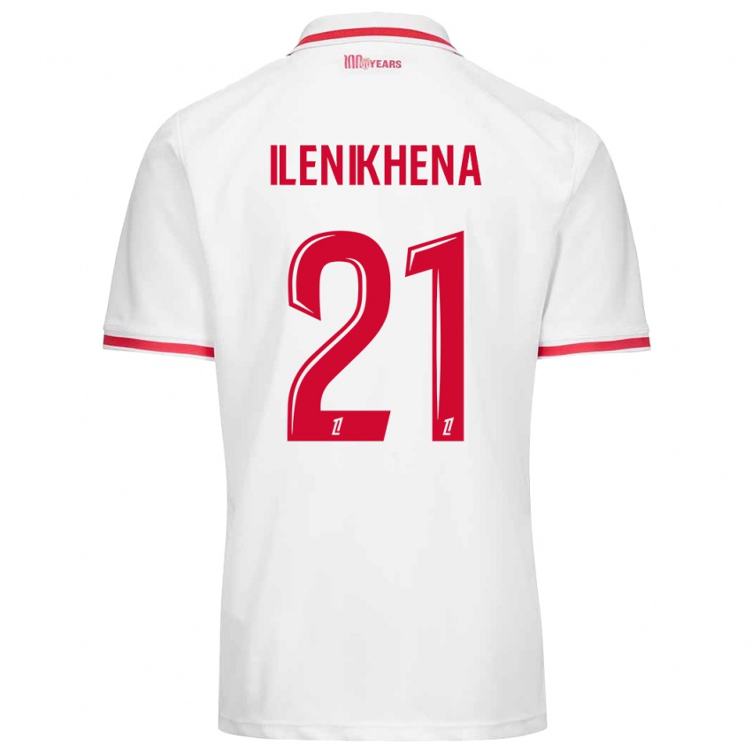 Kinder George Ilenikhena #21 Weiß Rot Heimtrikot Trikot 2024/25 T-Shirt