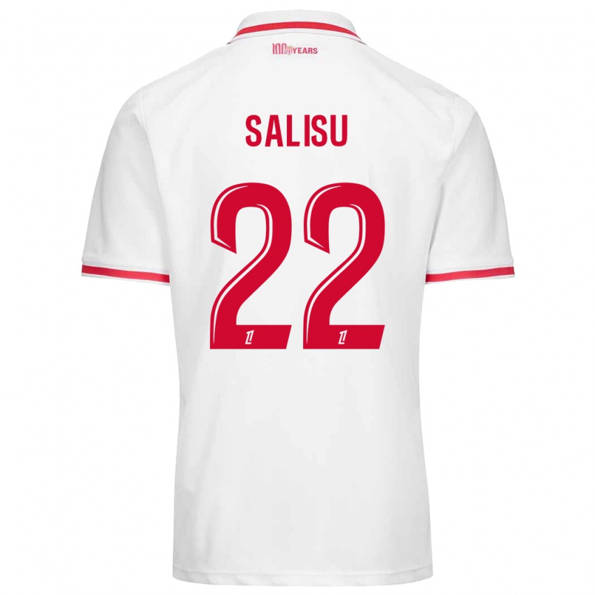 Kinder Mohammed Salisu #22 Weiß Rot Heimtrikot Trikot 2024/25 T-Shirt