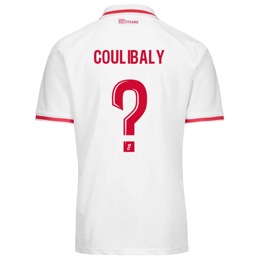 Kinder Mamadou Coulibaly #0 Weiß Rot Heimtrikot Trikot 2024/25 T-Shirt