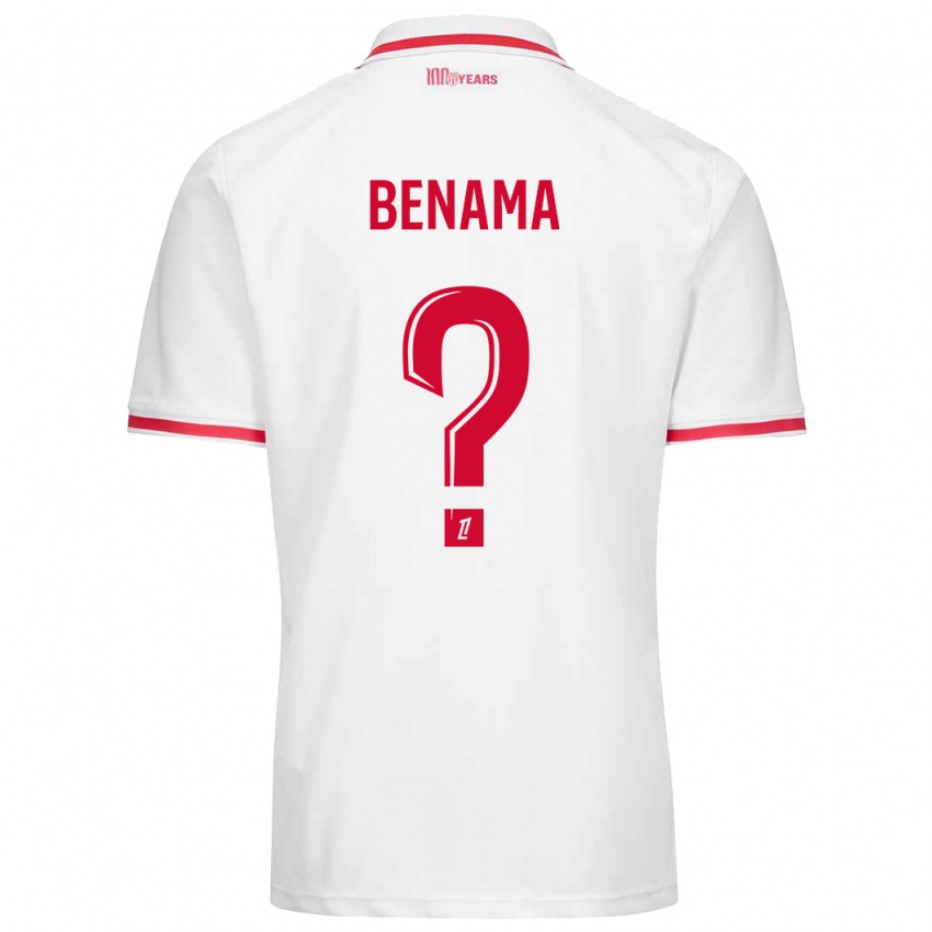 Kinder Mayssam Benama #0 Weiß Rot Heimtrikot Trikot 2024/25 T-Shirt