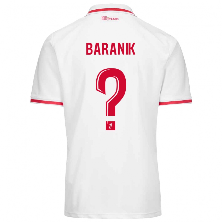 Kinder Florian Baranik #0 Weiß Rot Heimtrikot Trikot 2024/25 T-Shirt