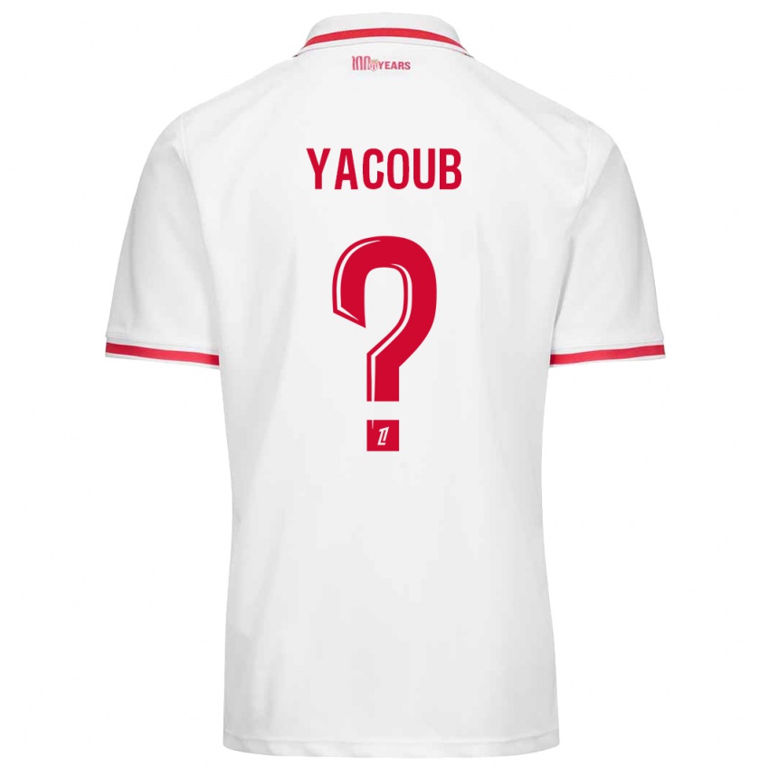 Kinder Béchir Yacoub #0 Weiß Rot Heimtrikot Trikot 2024/25 T-Shirt