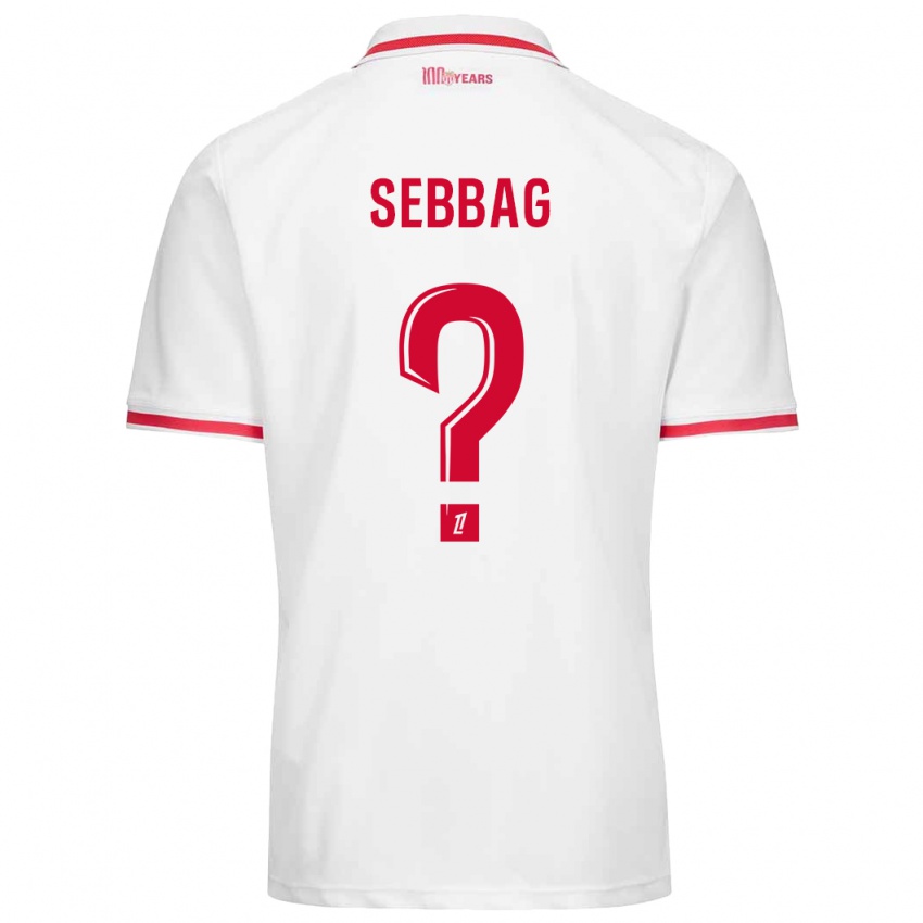 Kinder Ilan Sebbag #0 Weiß Rot Heimtrikot Trikot 2024/25 T-Shirt