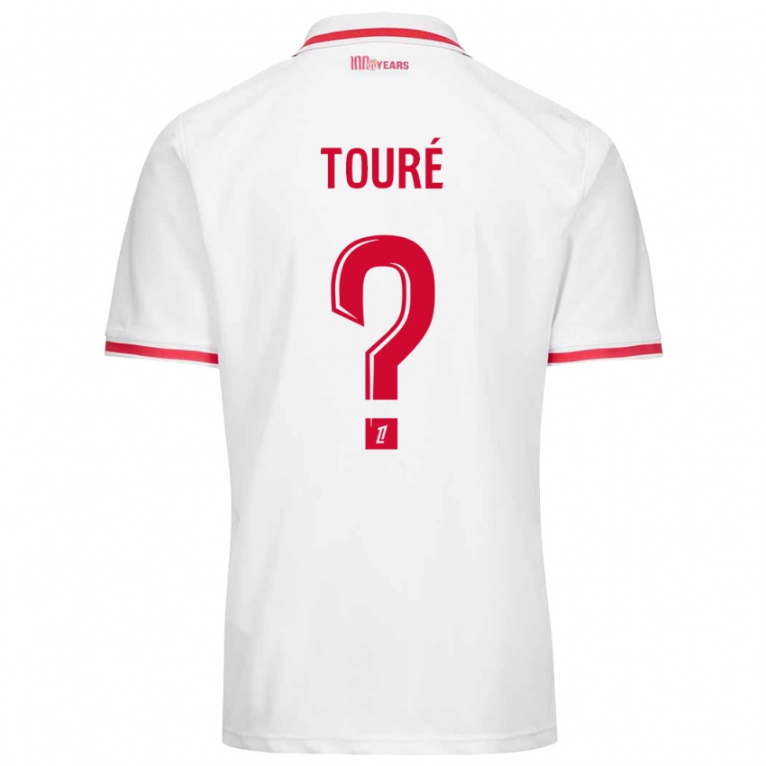 Kinder Ilane Touré #0 Weiß Rot Heimtrikot Trikot 2024/25 T-Shirt