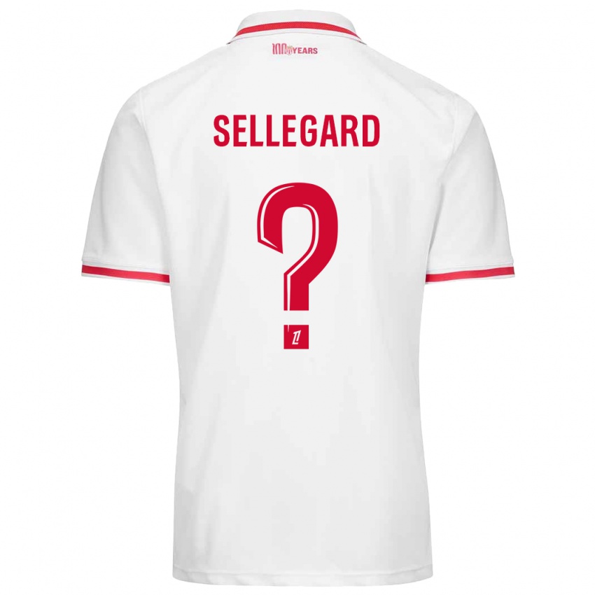 Kinder Alexander Sellegard #0 Weiß Rot Heimtrikot Trikot 2024/25 T-Shirt