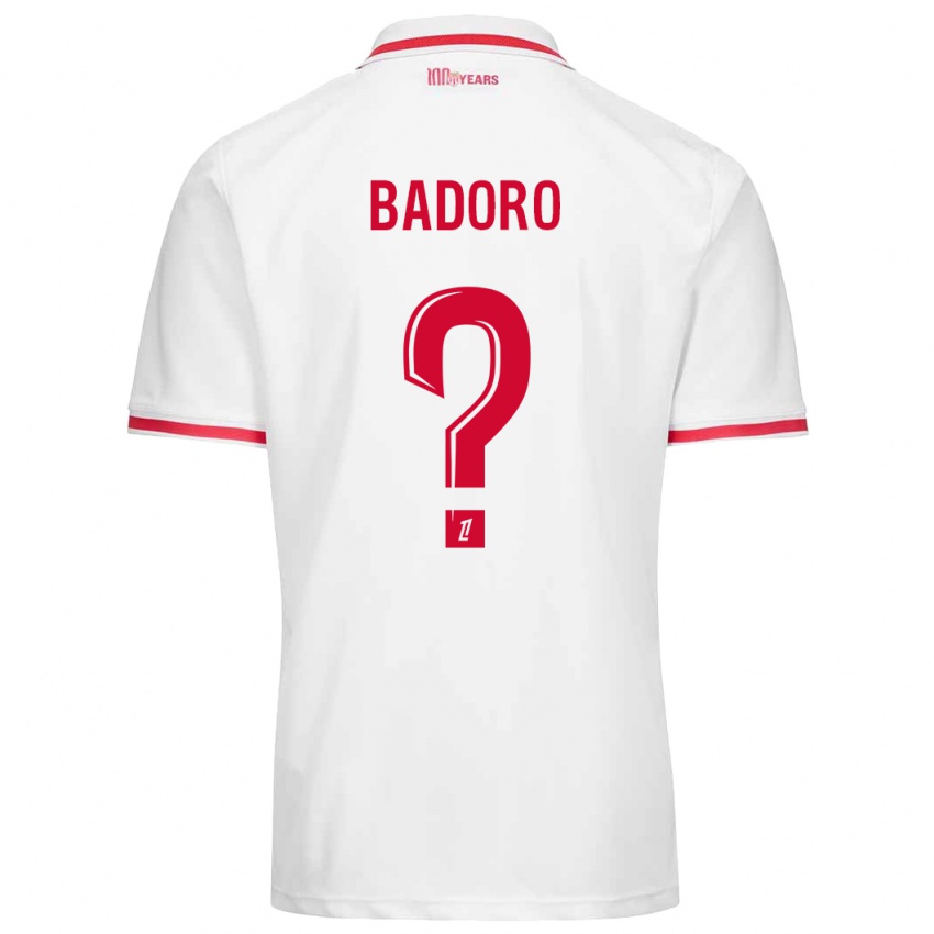 Kinder Chaihane Badoro #0 Weiß Rot Heimtrikot Trikot 2024/25 T-Shirt