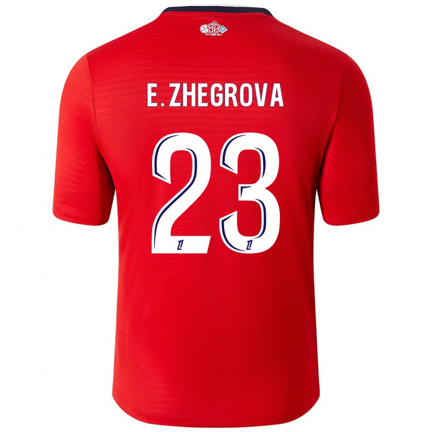 Kinder Edon Zhegrova #23 Rot Weiß Heimtrikot Trikot 2024/25 T-Shirt