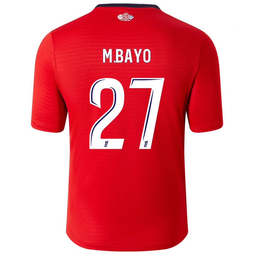 Kinder Mohamed Bayo #27 Rot Weiß Heimtrikot Trikot 2024/25 T-Shirt