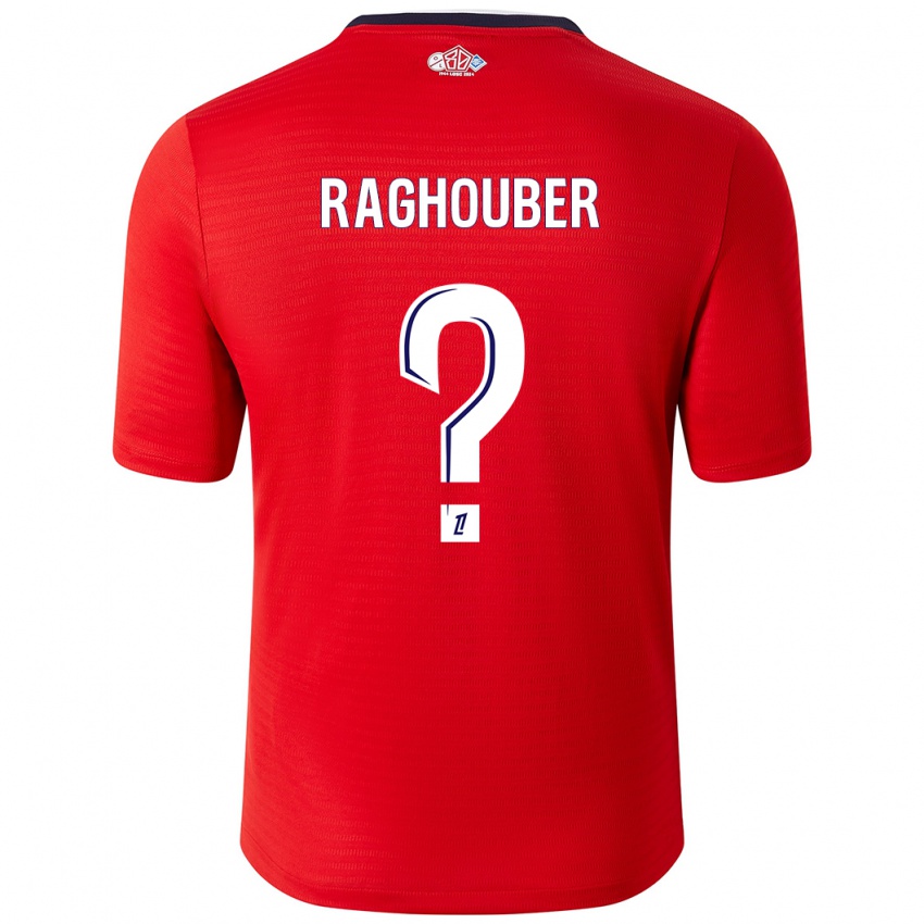 Kinder Ugo Raghouber #0 Rot Weiß Heimtrikot Trikot 2024/25 T-Shirt