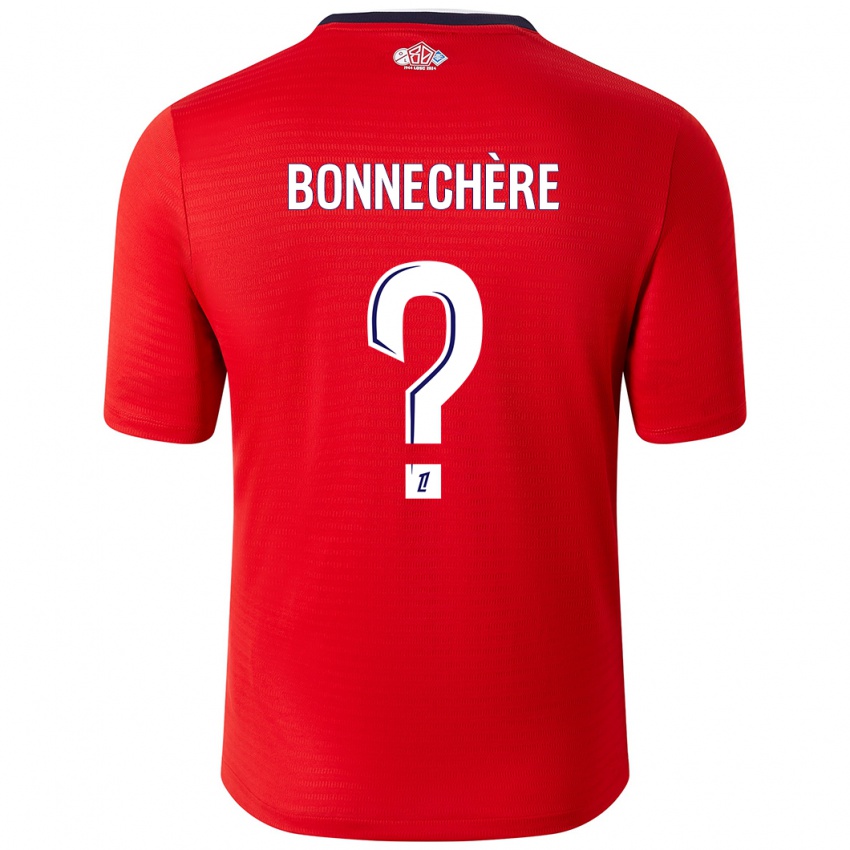 Kinder Victor Bonnechère #0 Rot Weiß Heimtrikot Trikot 2024/25 T-Shirt