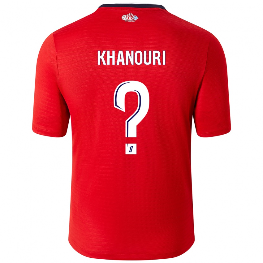 Kinder Adam Khanouri #0 Rot Weiß Heimtrikot Trikot 2024/25 T-Shirt