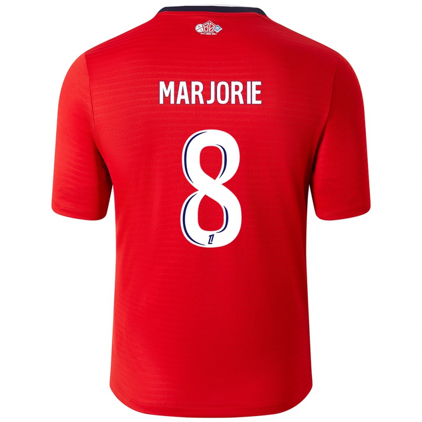 Kinder Marjorie #8 Rot Weiß Heimtrikot Trikot 2024/25 T-Shirt