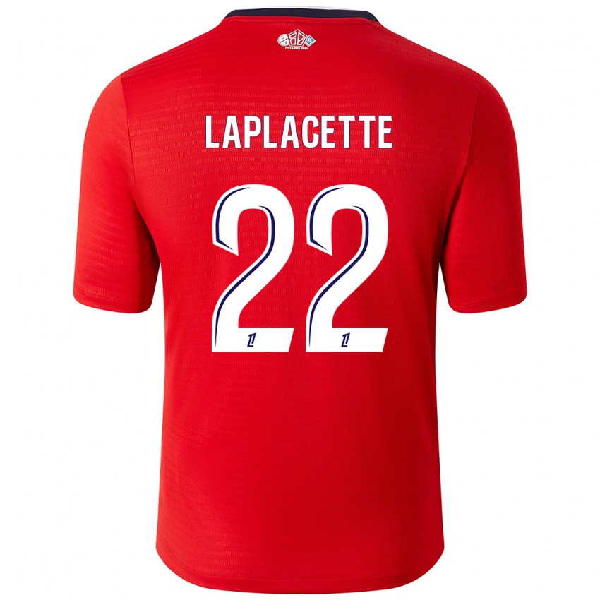 Kinder Tess Laplacette #22 Rot Weiß Heimtrikot Trikot 2024/25 T-Shirt