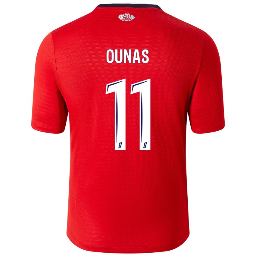 Kinder Adam Ounas #11 Rot Weiß Heimtrikot Trikot 2024/25 T-Shirt