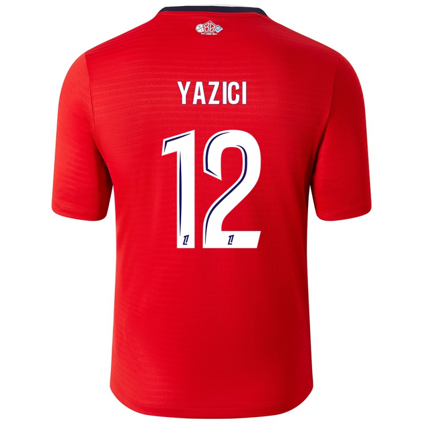 Kinder Yusuf Yazici #12 Rot Weiß Heimtrikot Trikot 2024/25 T-Shirt