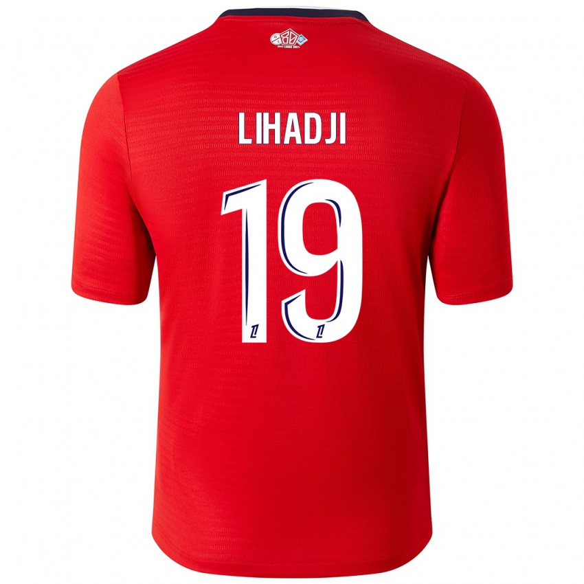 Kinder Isaac Lihadji #19 Rot Weiß Heimtrikot Trikot 2024/25 T-Shirt