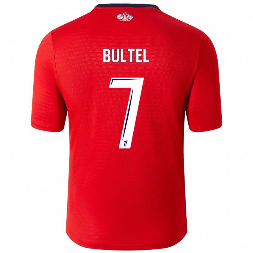 Kinder Ludivine Bultel #7 Rot Weiß Heimtrikot Trikot 2024/25 T-Shirt