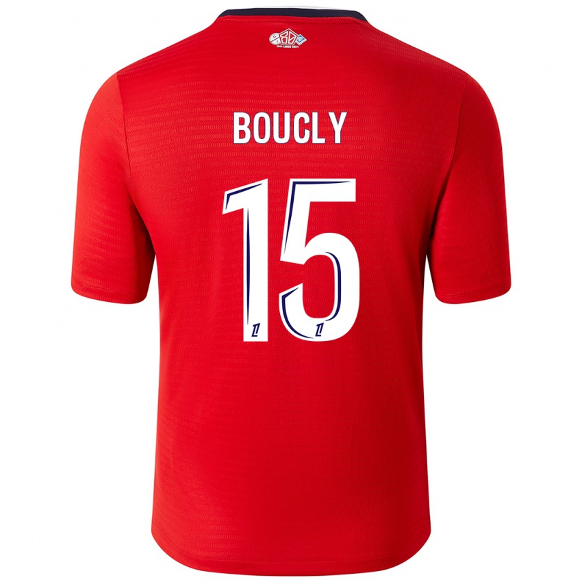 Kinder Maite Boucly #15 Rot Weiß Heimtrikot Trikot 2024/25 T-Shirt