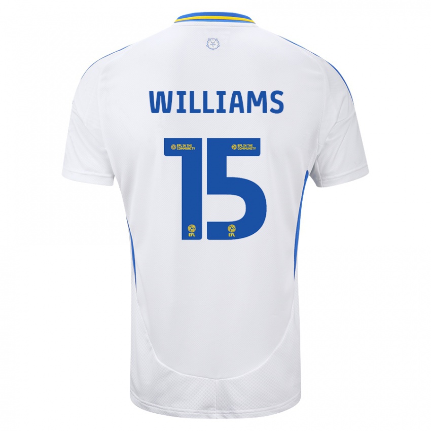 Kinder Paige Williams #15 Weiß Blau Heimtrikot Trikot 2024/25 T-Shirt