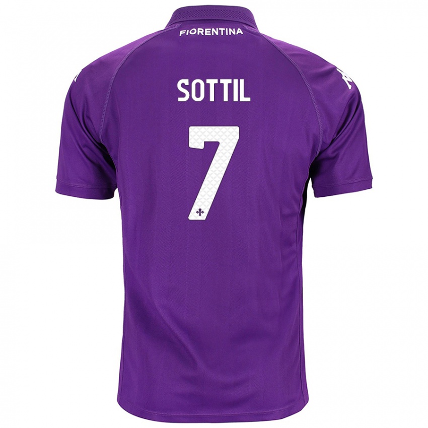 Kinder Riccardo Sottil #7 Violett Heimtrikot Trikot 2024/25 T-Shirt