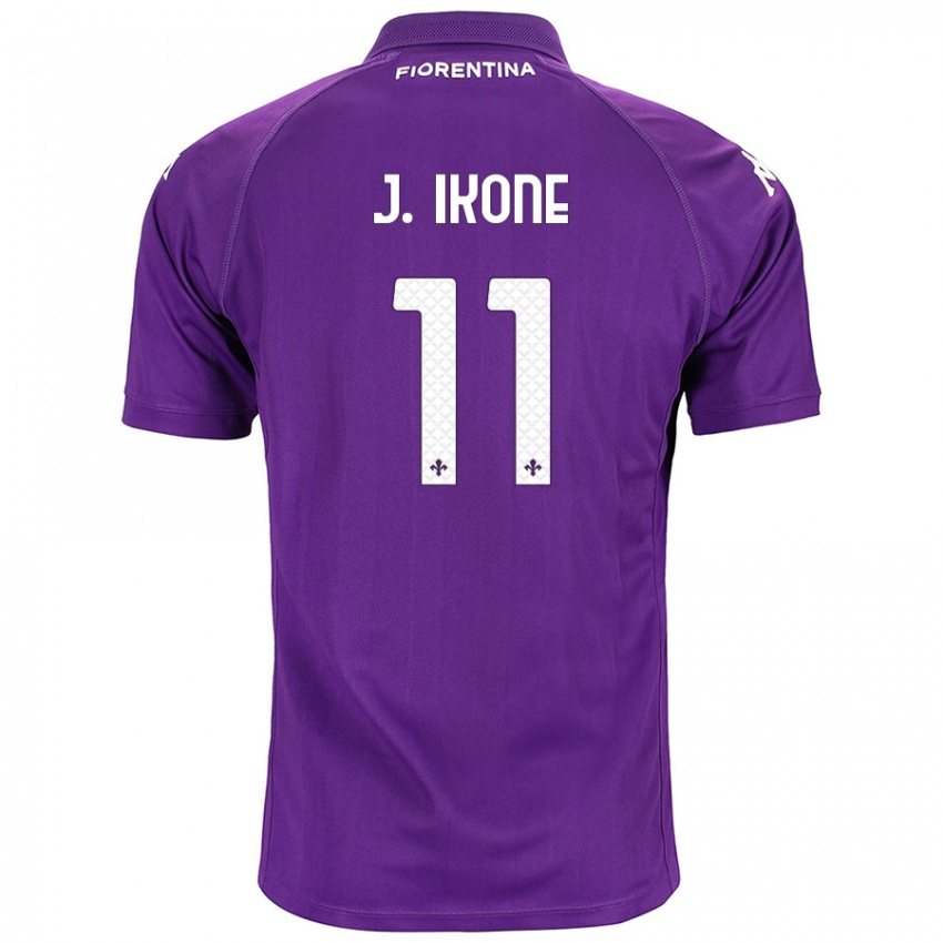 Kinder Jonathan Ikoné #11 Violett Heimtrikot Trikot 2024/25 T-Shirt