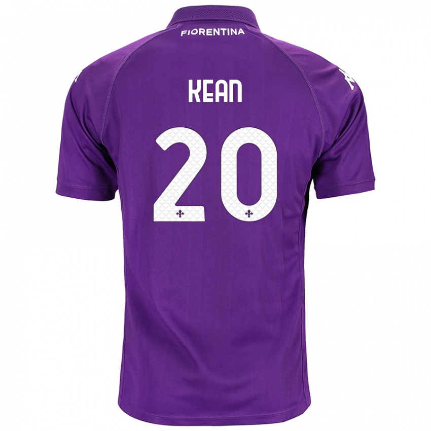 Kinder Moise Kean #20 Violett Heimtrikot Trikot 2024/25 T-Shirt