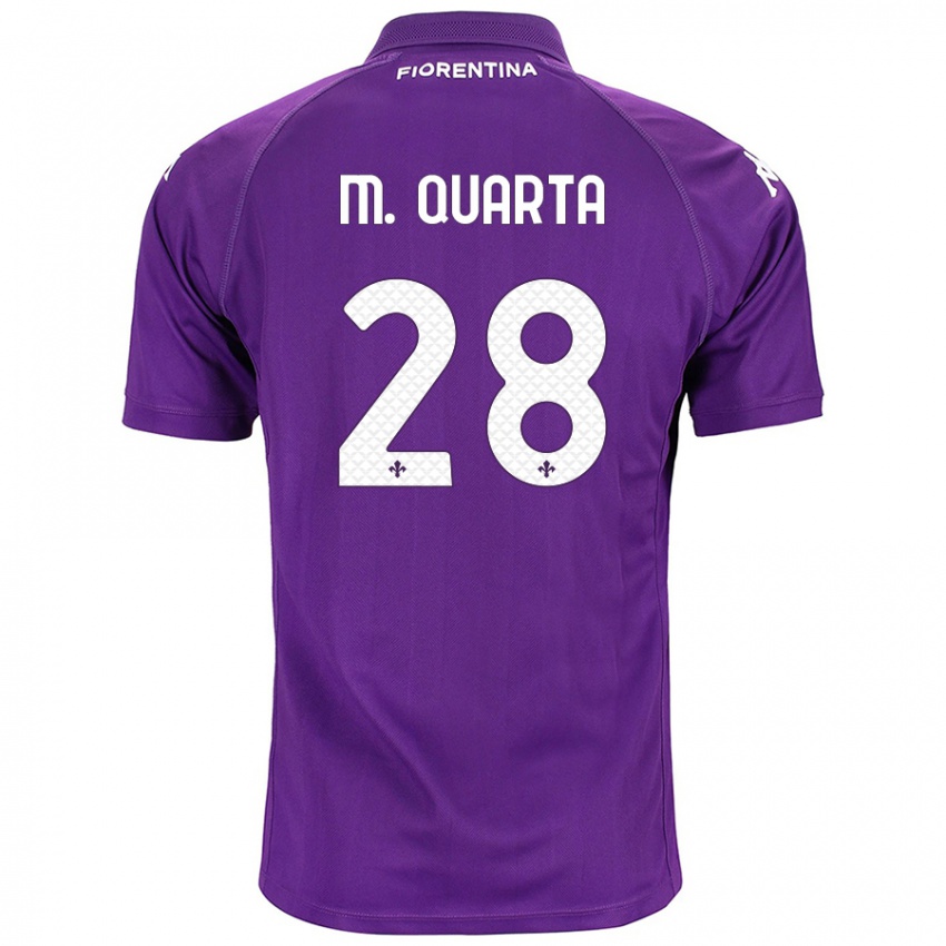 Kinder Lucas Martínez Quarta #28 Violett Heimtrikot Trikot 2024/25 T-Shirt