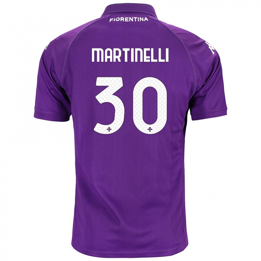 Kinder Tommaso Martinelli #30 Violett Heimtrikot Trikot 2024/25 T-Shirt