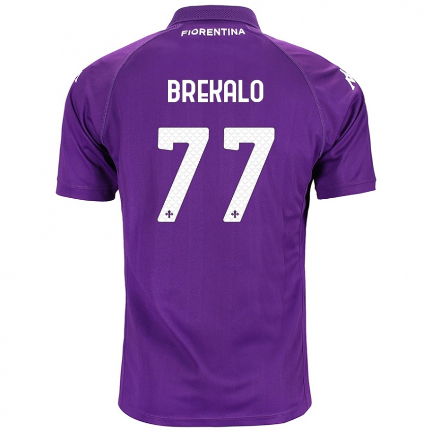 Kinder Josip Brekalo #77 Violett Heimtrikot Trikot 2024/25 T-Shirt