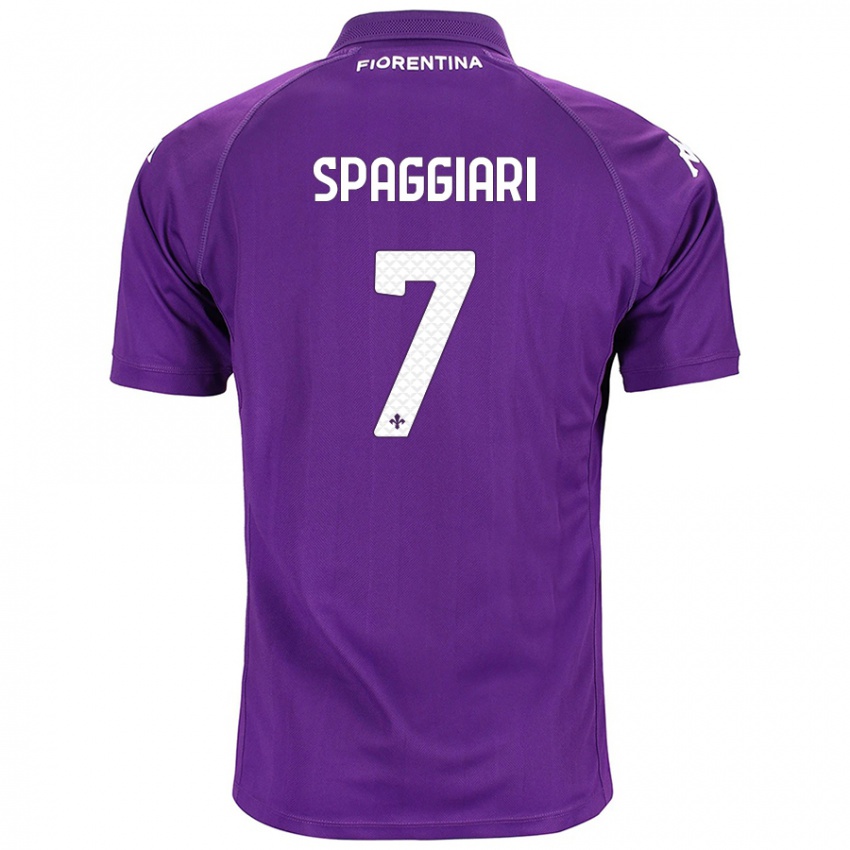 Kinder Riccardo Spaggiari #7 Violett Heimtrikot Trikot 2024/25 T-Shirt