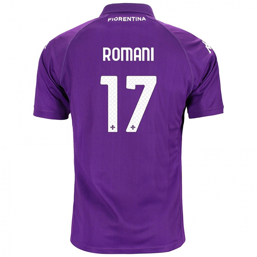 Kinder Lorenzo Romani #17 Violett Heimtrikot Trikot 2024/25 T-Shirt