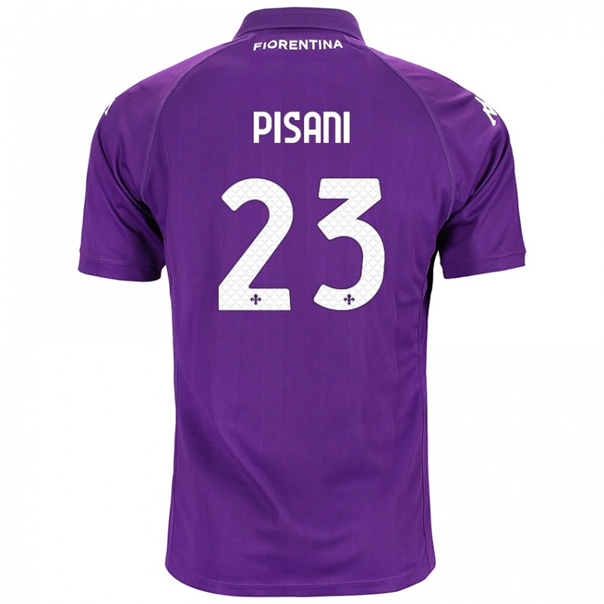 Kinder Diego Pisani #23 Violett Heimtrikot Trikot 2024/25 T-Shirt