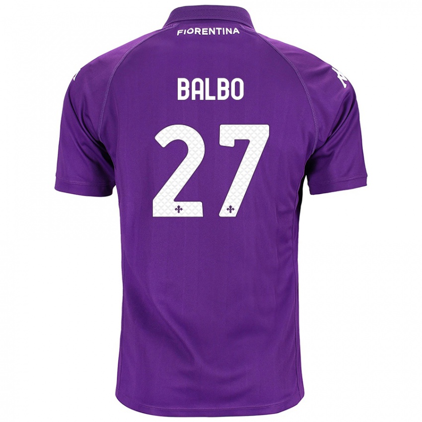 Kinder Luis Balbo #27 Violett Heimtrikot Trikot 2024/25 T-Shirt