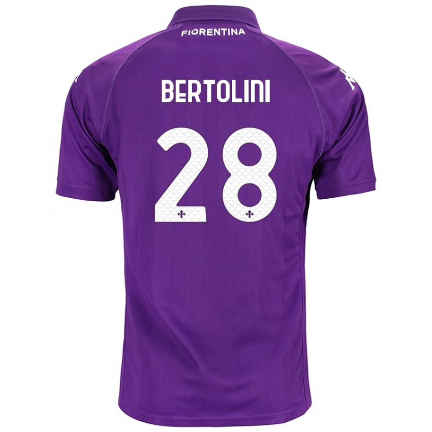 Kinder Gabriele Bertolini #28 Violett Heimtrikot Trikot 2024/25 T-Shirt