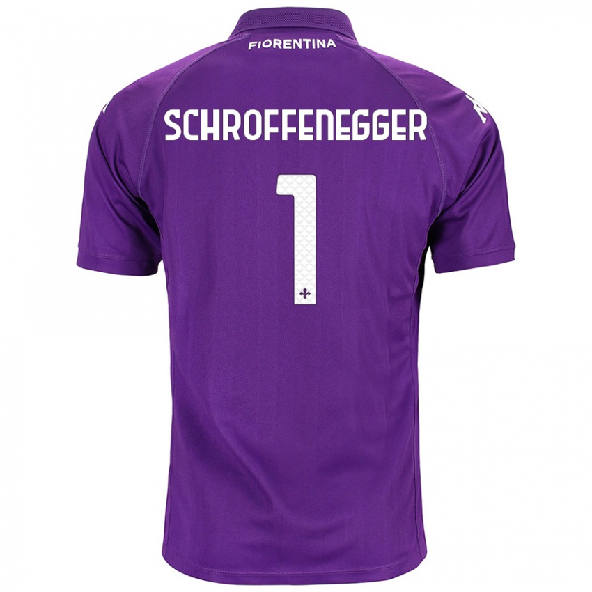 Kinder Katja Schroffenegger #1 Violett Heimtrikot Trikot 2024/25 T-Shirt