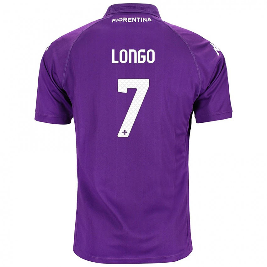 Kinder Miriam Longo #7 Violett Heimtrikot Trikot 2024/25 T-Shirt